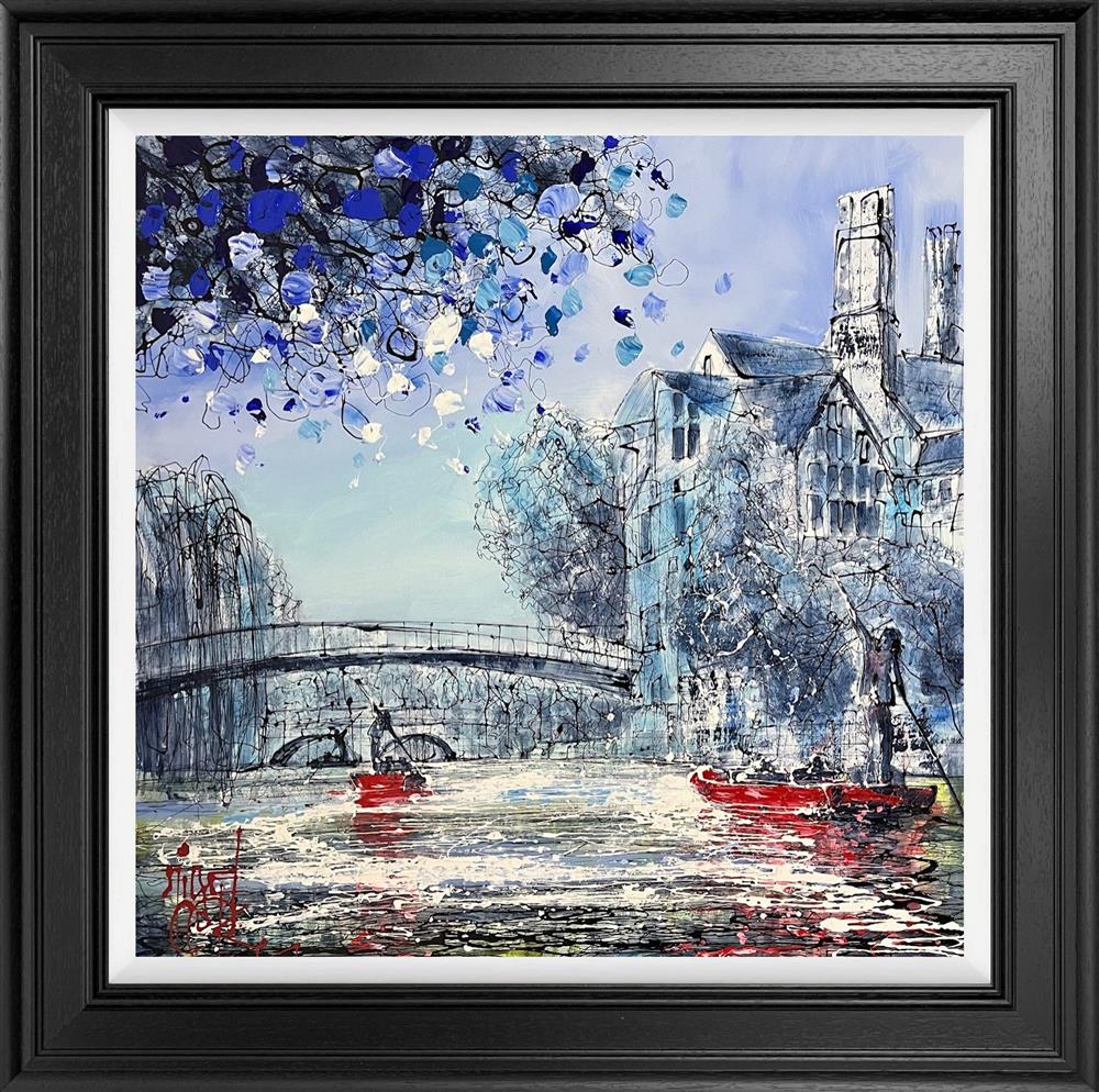 Nigel Cooke - 'Punting Down The River' - Framed Original Artwork