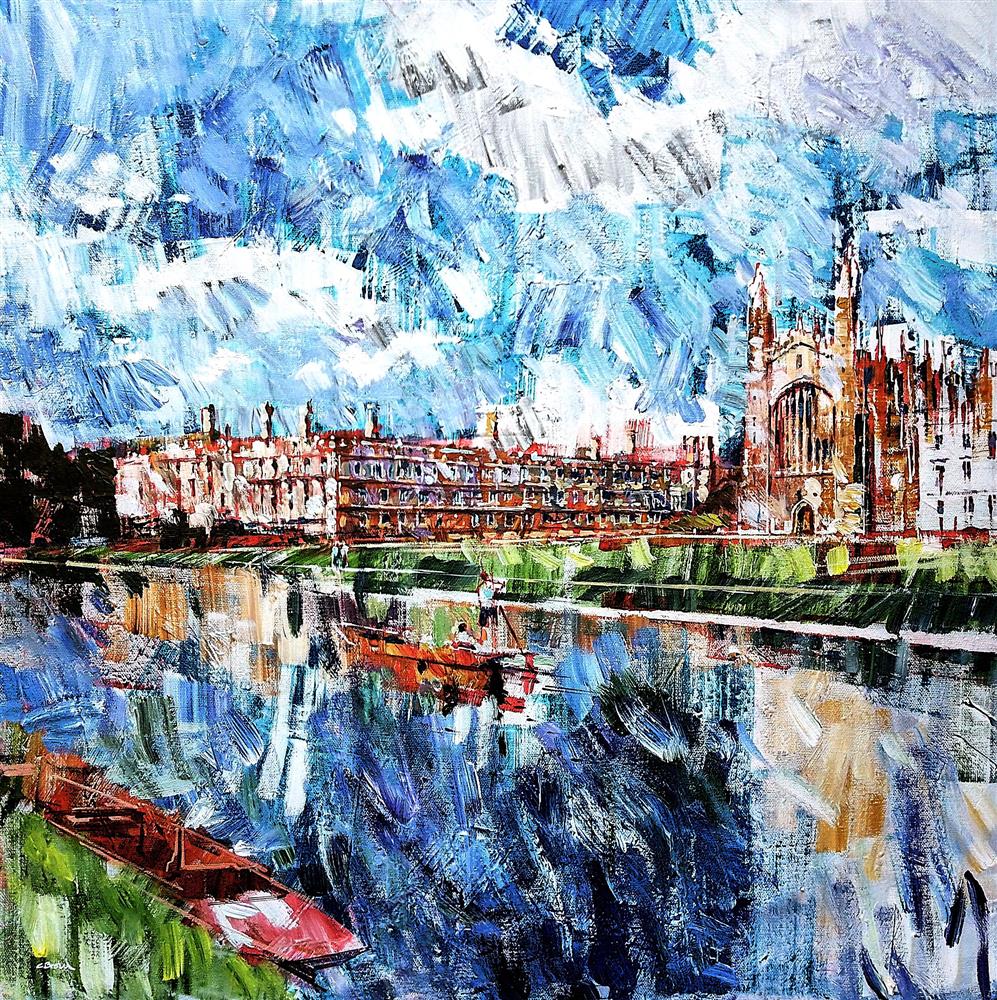 Colin Brown - 'Punting Past Kings' - Framed Original Artwork