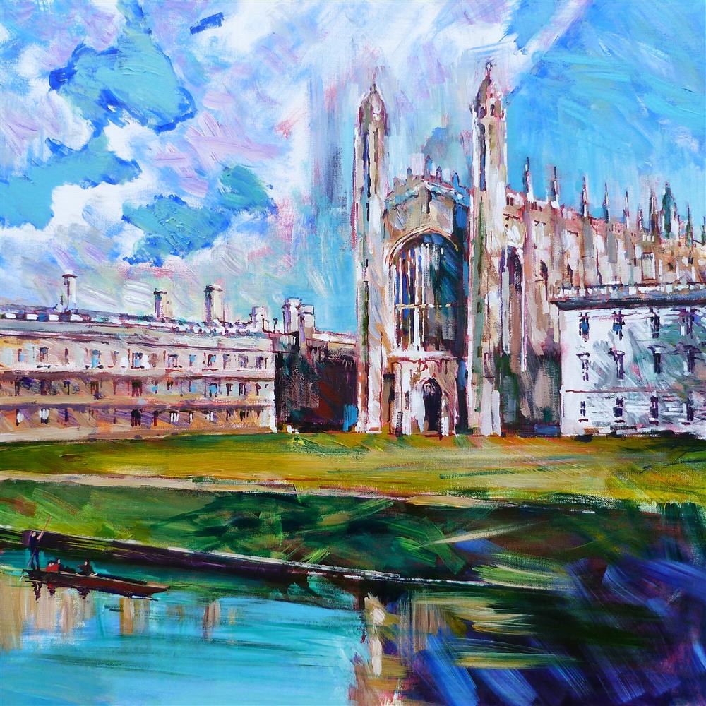 Colin Brown - 'Punting Past Kings' - Framed Original Artwork