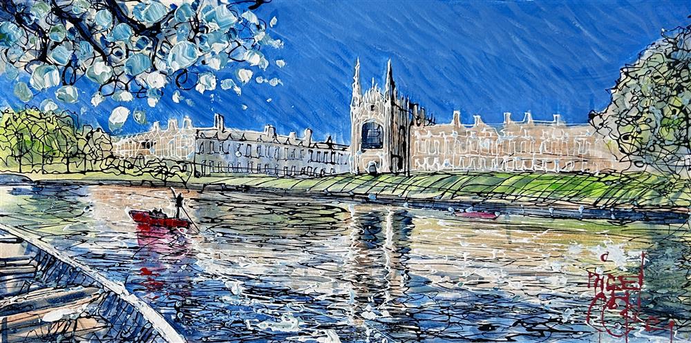Nigel Cooke - 'Punting Past Kings' - Framed Original Artwork