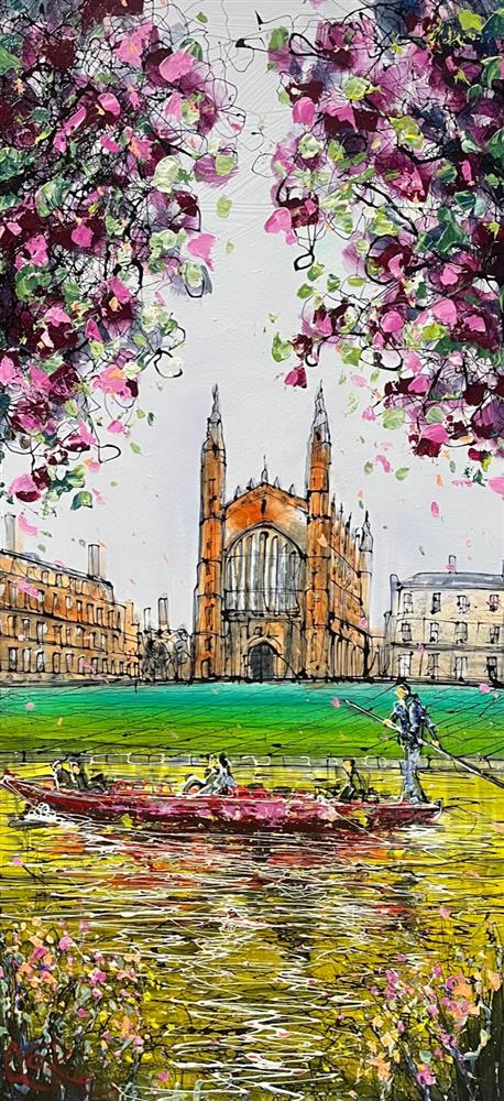 Nigel Cooke - 'Punting Under The Trees'  - Framed Original Artwork