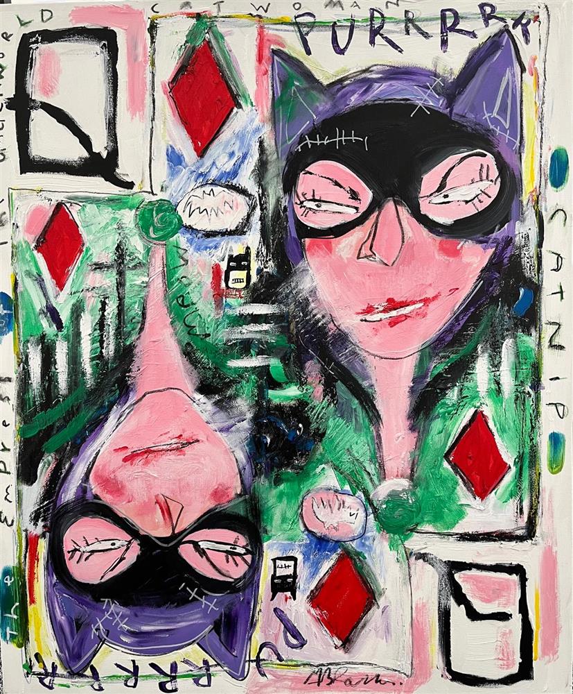 Michael Abrams - 'Purrrr' - Framed Original Art