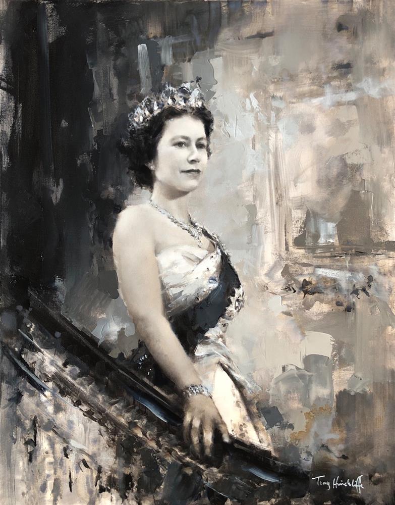 Tony Hinchliffe - 'Queen Elizabeth II' - Framed Original Art