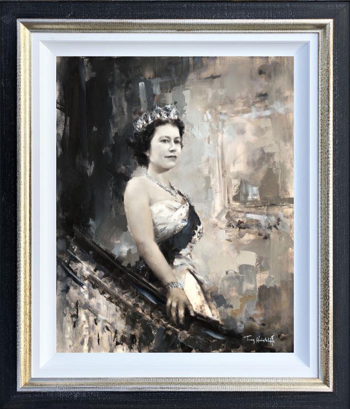 Tony Hinchliffe - 'Queen Elizabeth II' - Framed Original Art