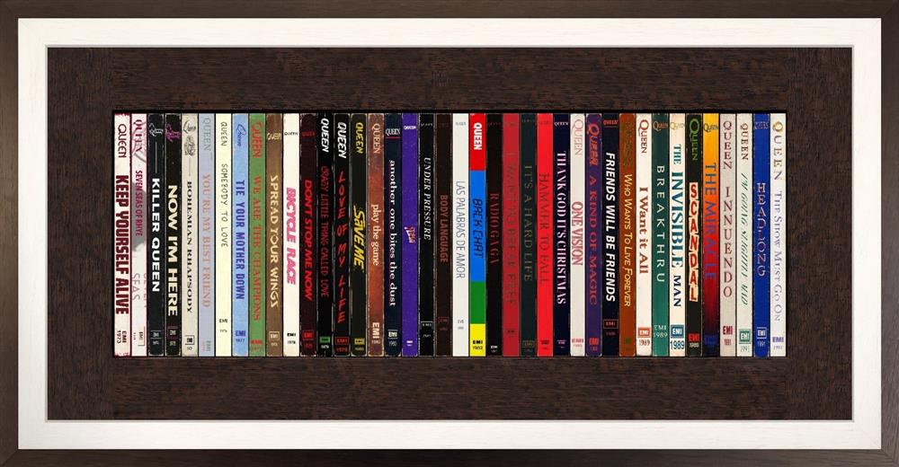 Linda Charles - 'Queen Through The Years  - ReBooked' - Framed Original Artwork