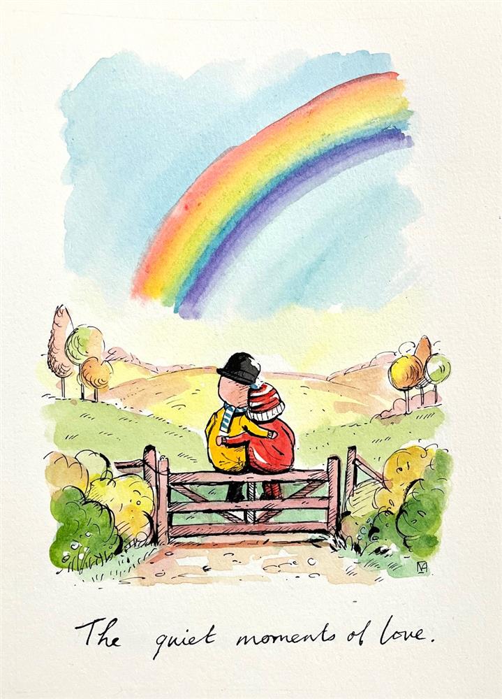 Michael Abrams - 'Quiet Moments Of Love' - Sketch - Framed Original Artwork