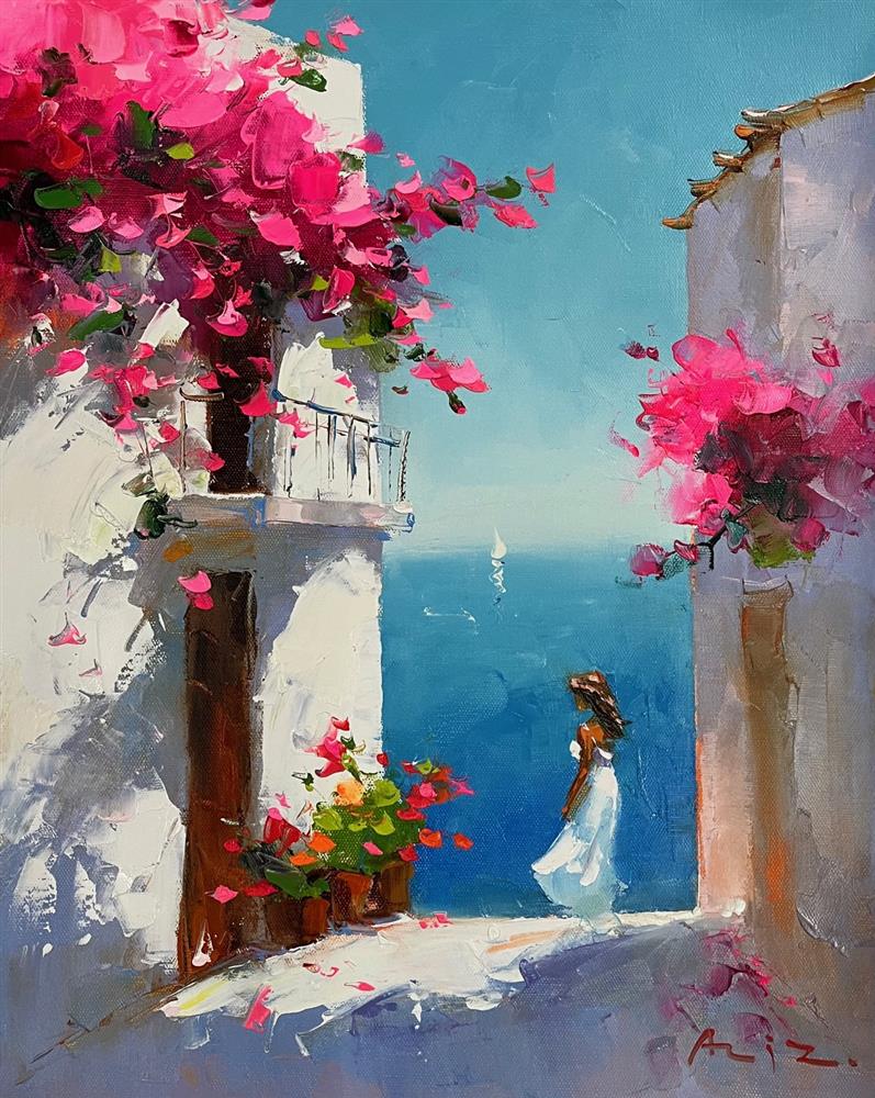 Aziz - 'Quiet Morning' - Framed Original Artwork