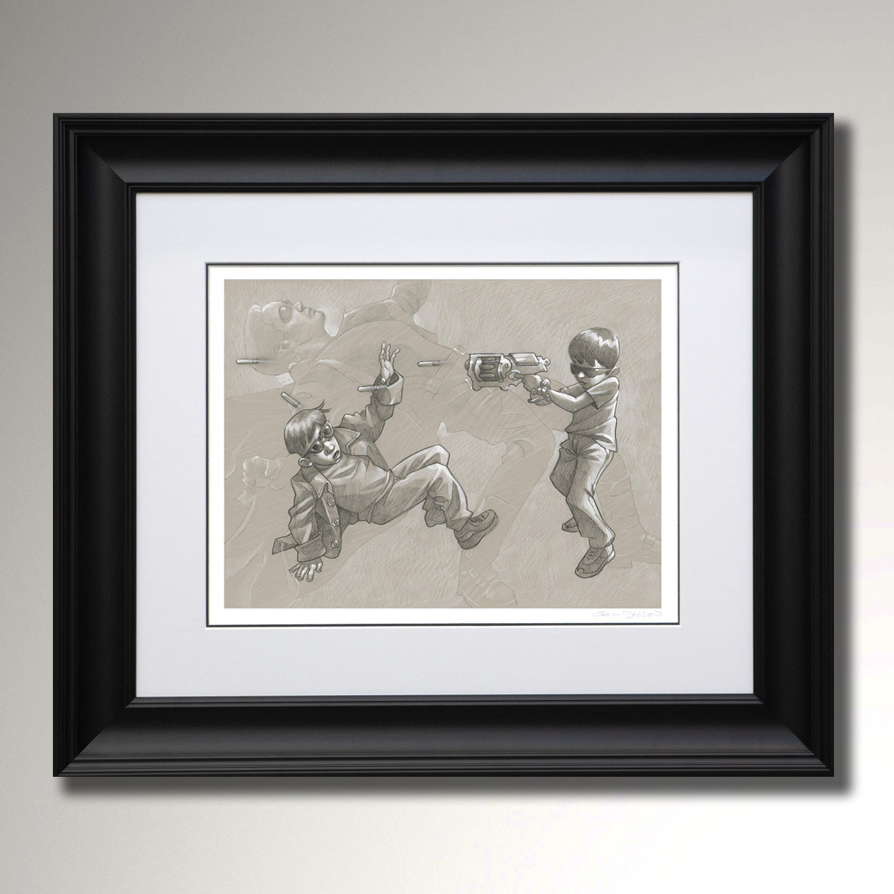 Craig Davison  - 'Rodger The Dodger'- Framed Original Sketch