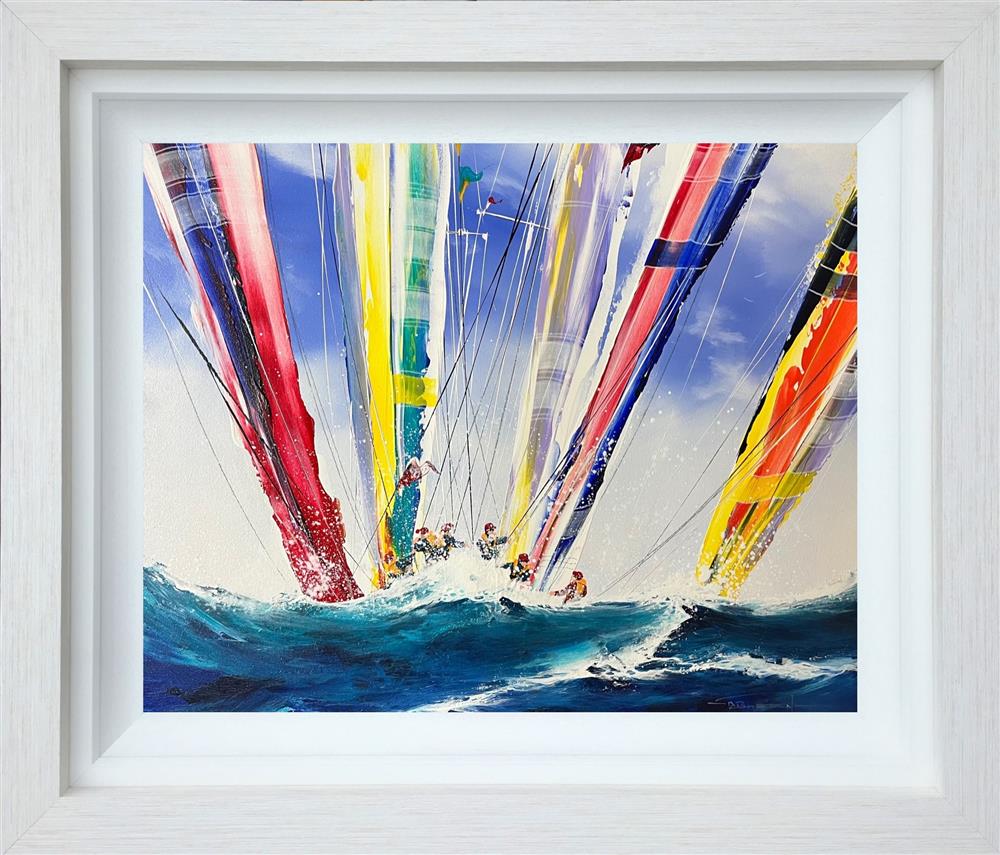 Dale Bowen - 'Racing Across The Atlantic' - Framed Original Art