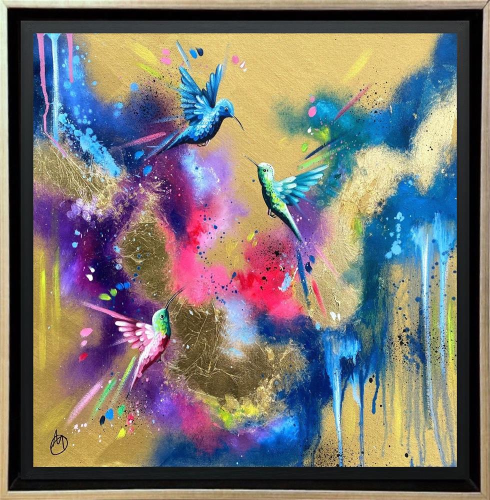 Mellisuga- 'Rainbow In Flight I' - Framed Original Artwork