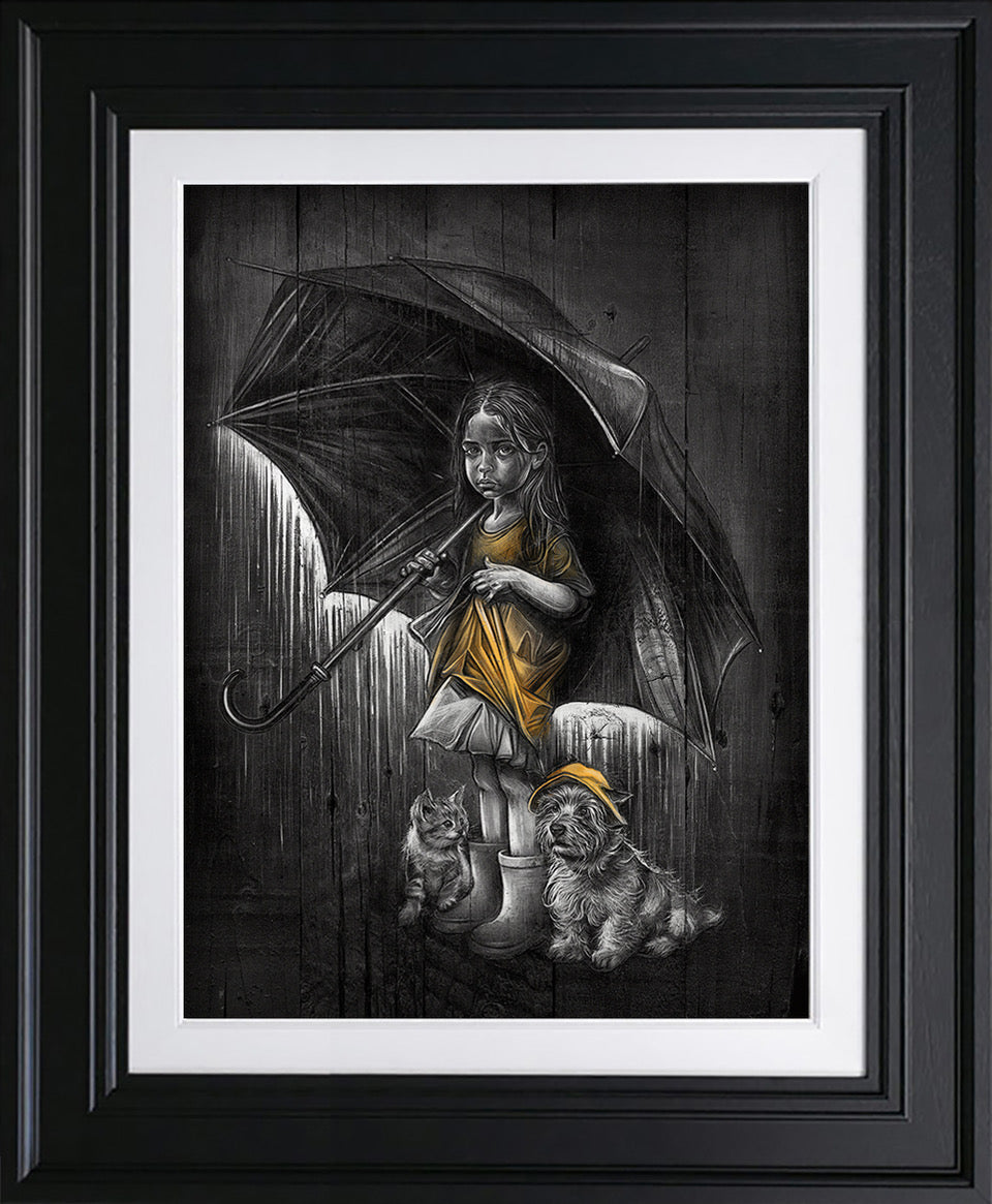 Craig Everett  - 'Raining Cats And Dogs'- Framed Limited Edition