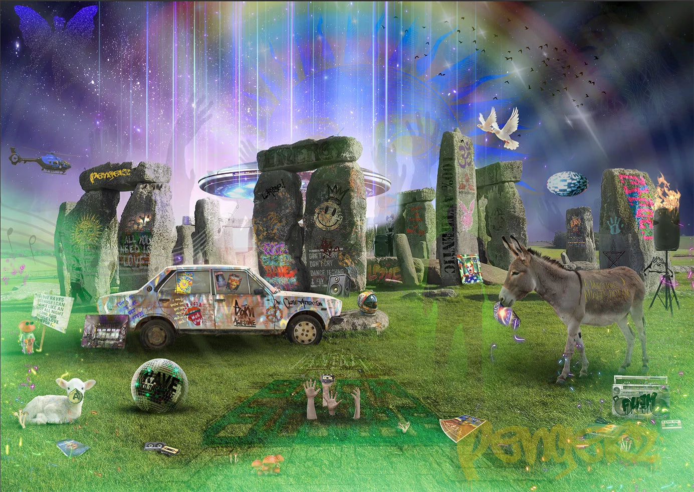 Neil Pengelly - 'Happy Daze II'- Framed Limited Edition Print