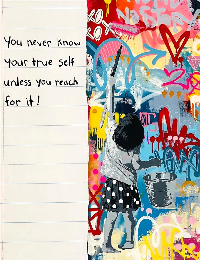 Bollee Patino - 'Reach Higher' - Framed Original Artwork