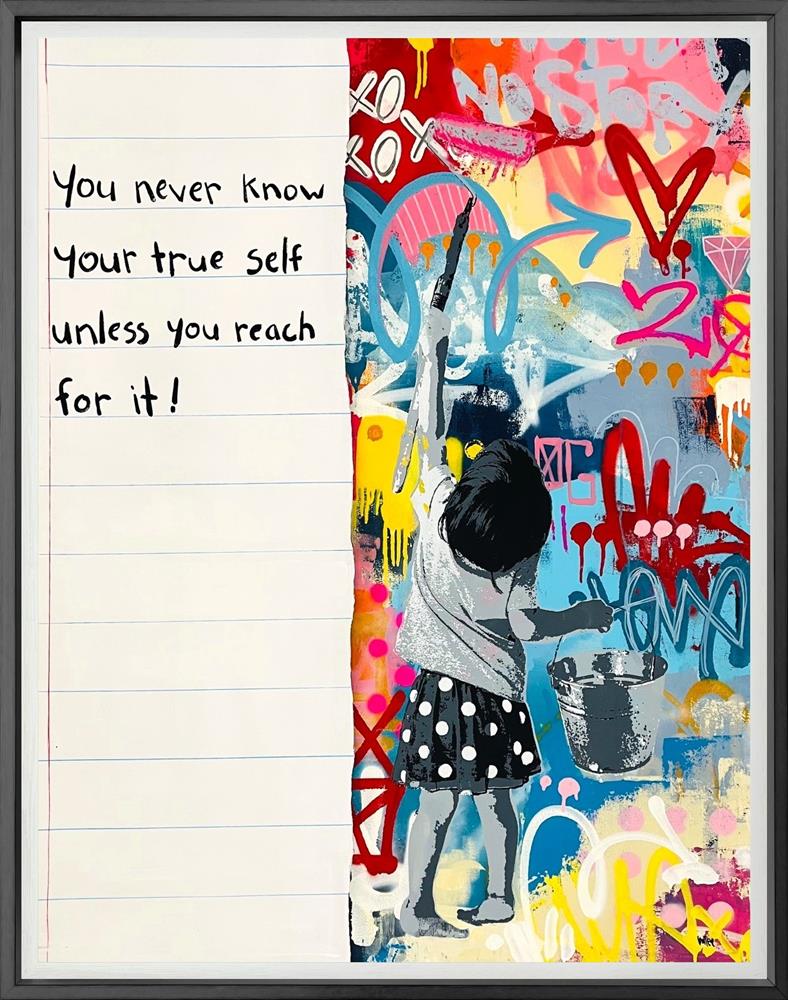 Bollee Patino - 'Reach Higher' - Framed Original Artwork