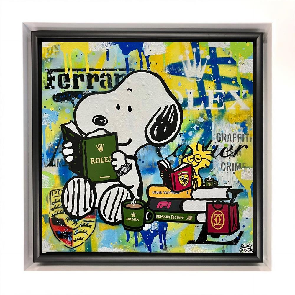 Emily Crook - 'Reading In Luxury' - Framed Original Artwork