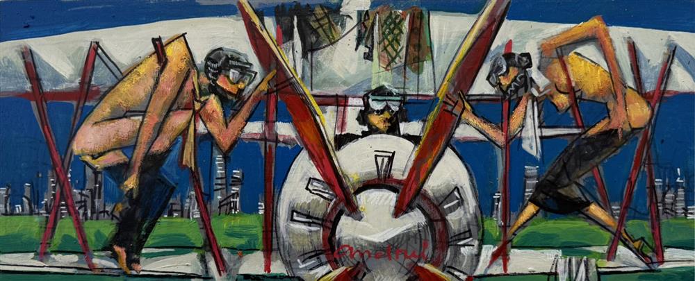 Andrei Protsouk - 'Ready For Takeoff' - Framed Original Art