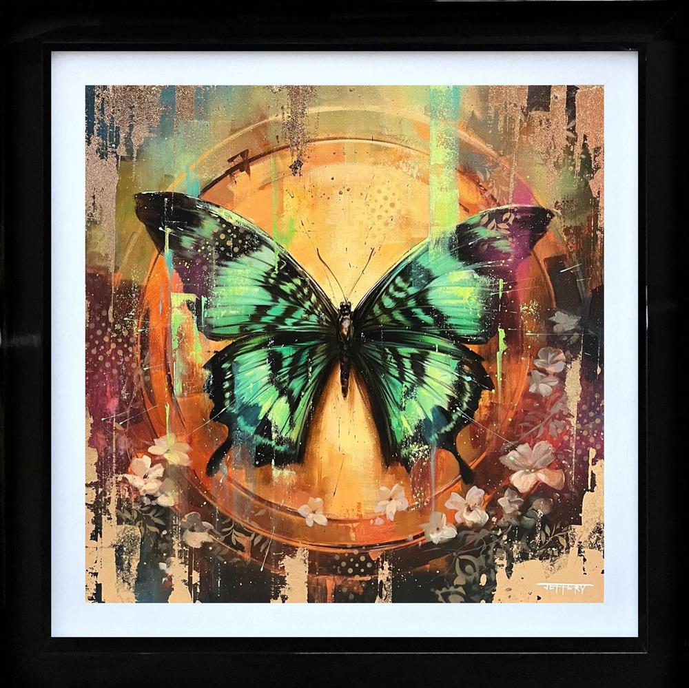 Ben Jeffery - 'Reborn Emerald / Gold' - Framed Original Art