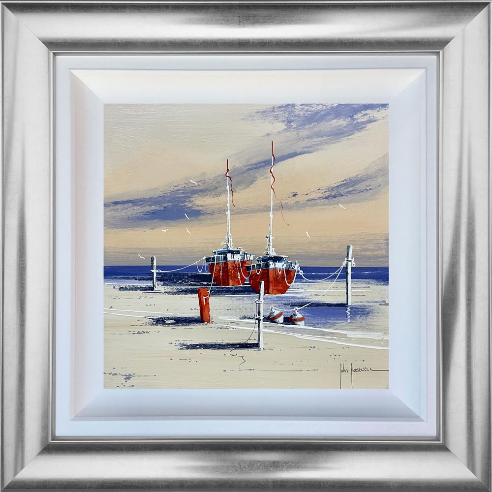 John Horsewell - 'Red Against the Blue' - Framed Original Artwork