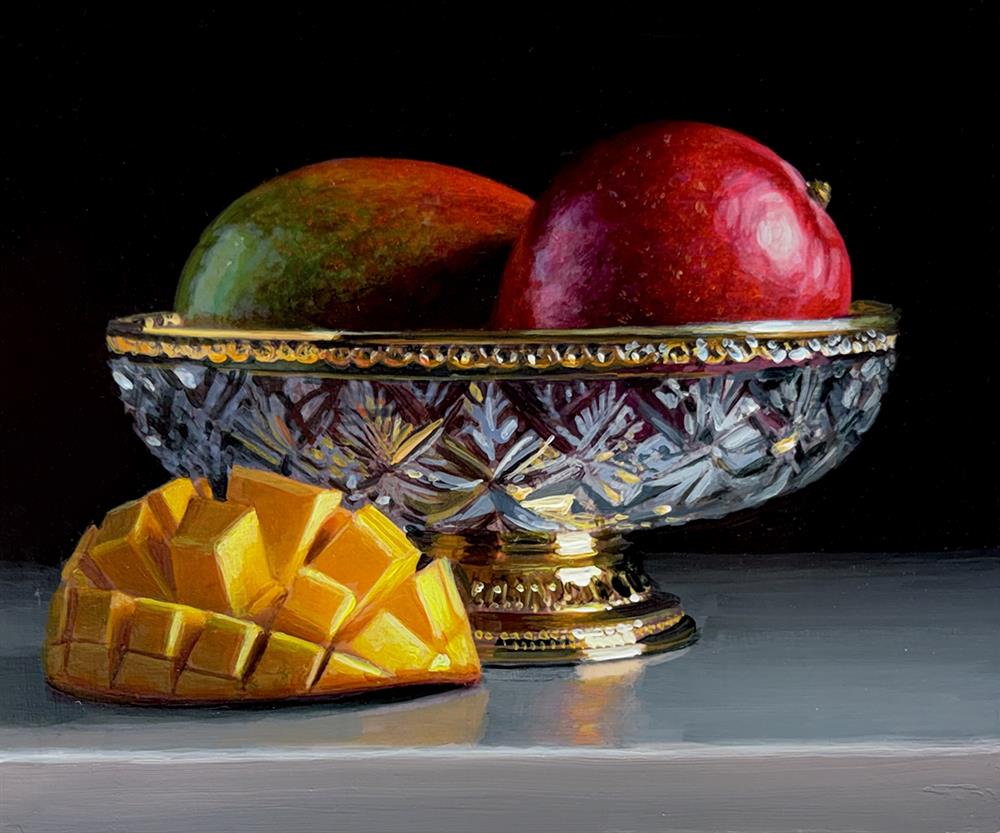 Tony Owens - 'Red And Green Mangoes' - Framed Original Artwork