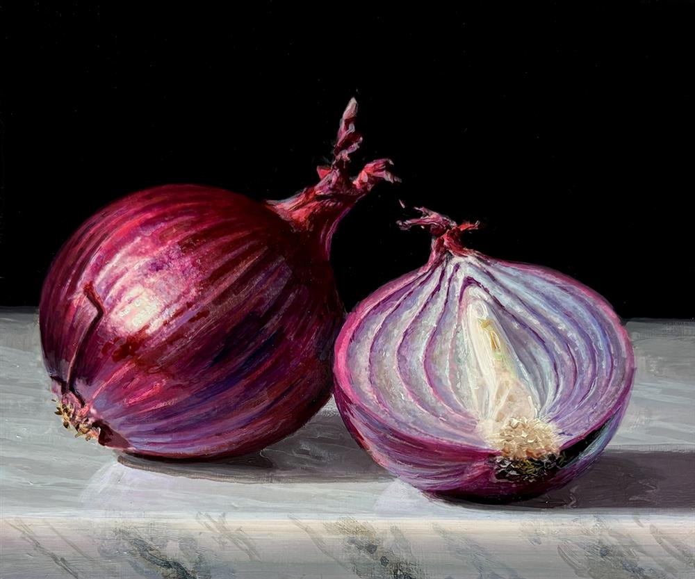 Tony Owens - 'Red Onions' - Framed Original Artwork