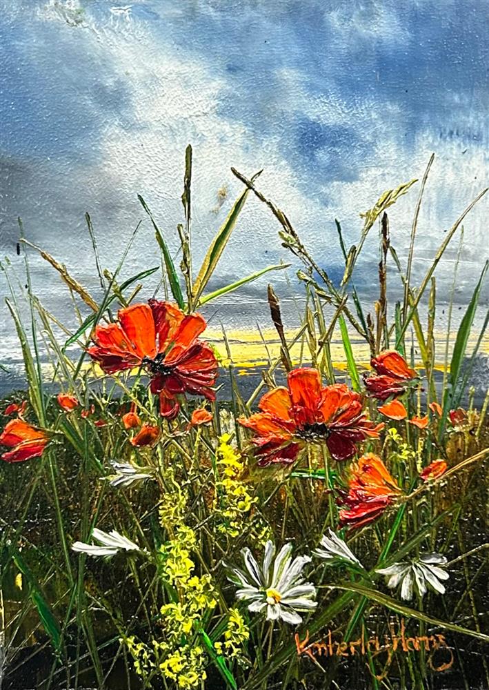 Kimberley Harris - 'Red Song Of Summer' - Framed Original Artwork