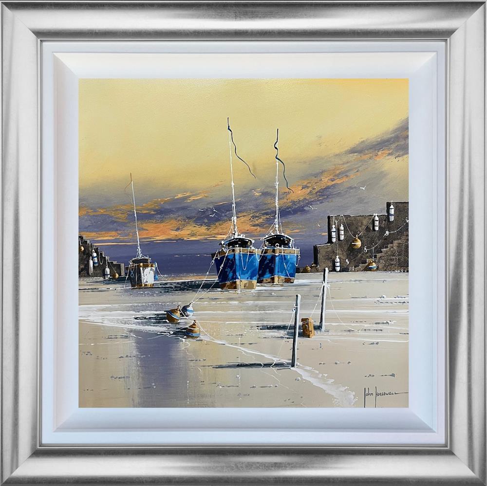 John Horsewell - 'Resting The Sails' - Framed Original Artwork