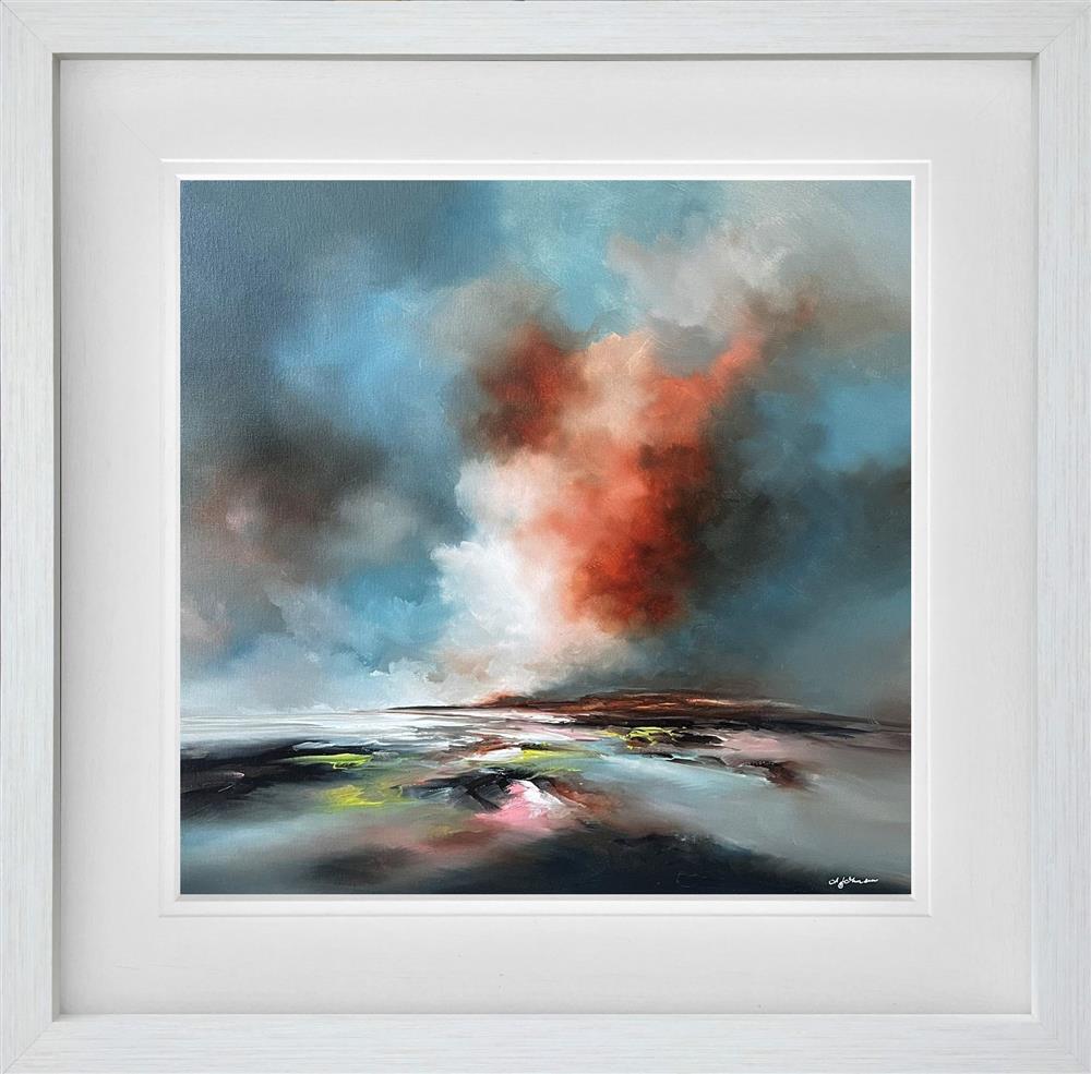 Alison Johnson - 'Resting Under Amber Light' - Framed Original Artwork