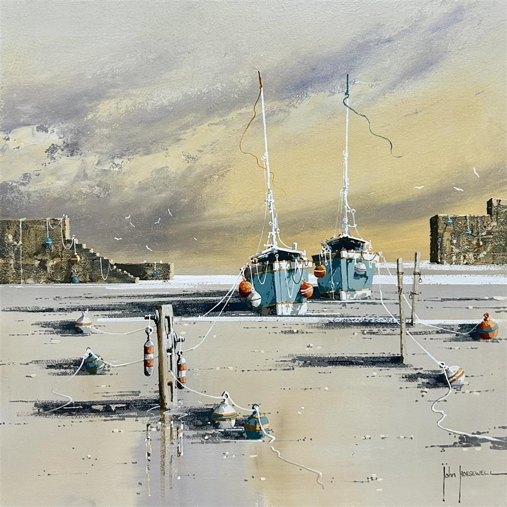 John Horsewell - 'Resting Vessels' - Framed Original Artwork