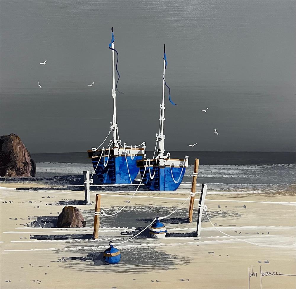 John Horsewell - 'Ribbons In The Wind' - Framed Original Artwork