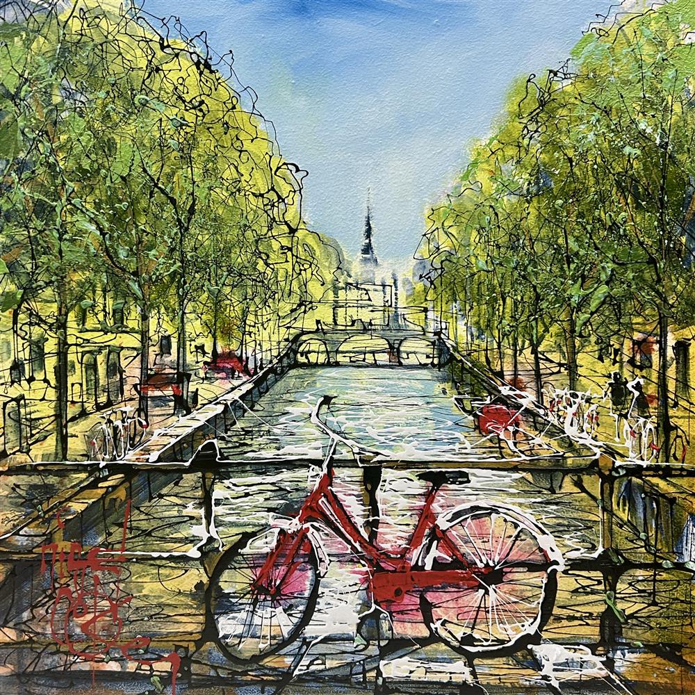 Nigel Cooke - 'Riding Over The Canals' - Framed Original Artwork