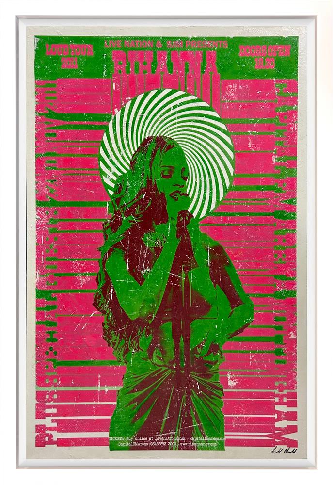 Linda Charles - 'Rihanna - Capital FM Arena, Nottingham, November 2011' - Framed Original Artwork