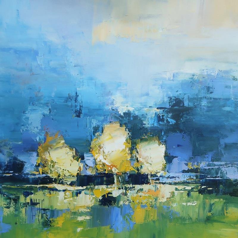 Hervé Lenouvel  'Rivage' - Framed Original Artwork