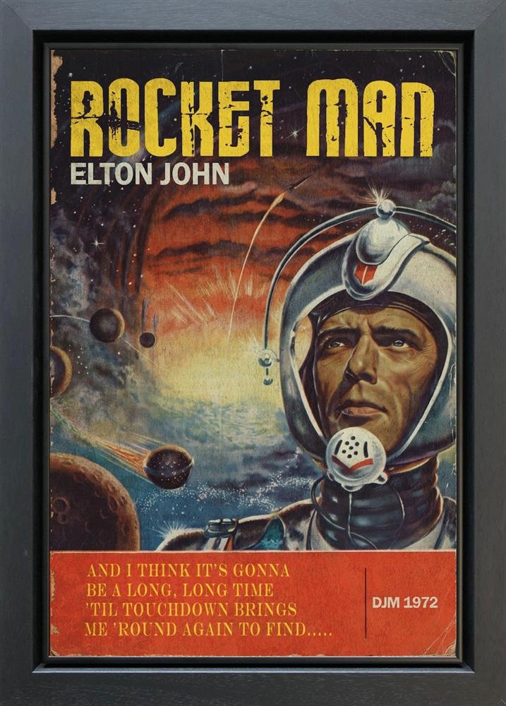 Linda Charles - 'Rocket Man' - Framed Original Artwork