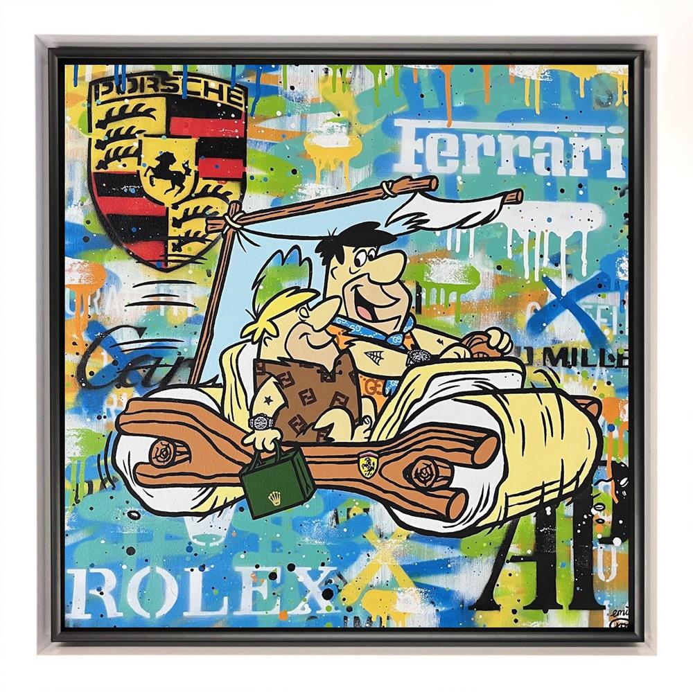 Emily Crook - 'Rolling Into Work' - Framed Original Art