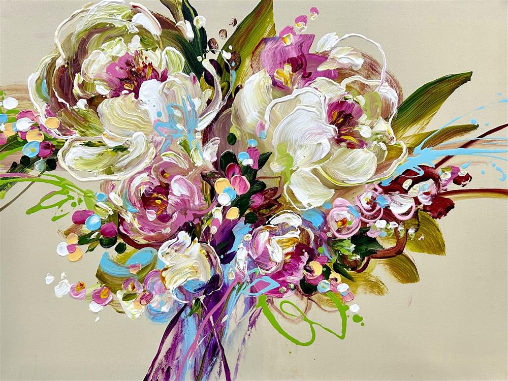 Anna Cher - 'Romance In Spring I' - Framed Original Artwork