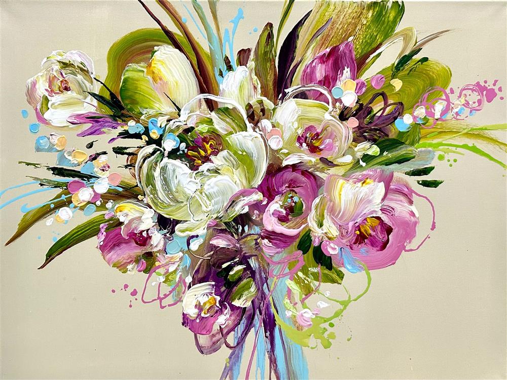 Anna Cher - 'Romance In Spring II' - Framed Original Artwork