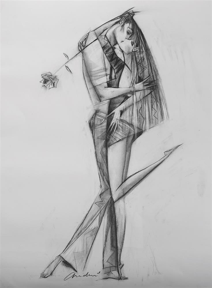 Andrei Protsouk - 'Rose Lips' - Framed Original Study