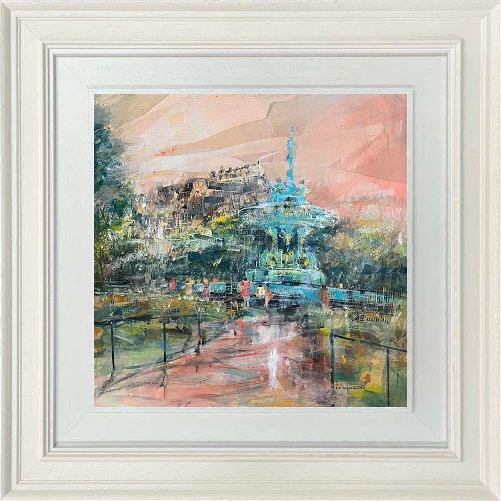 Ed Robinson - 'Ross Fountain'  - Framed Original Artwork