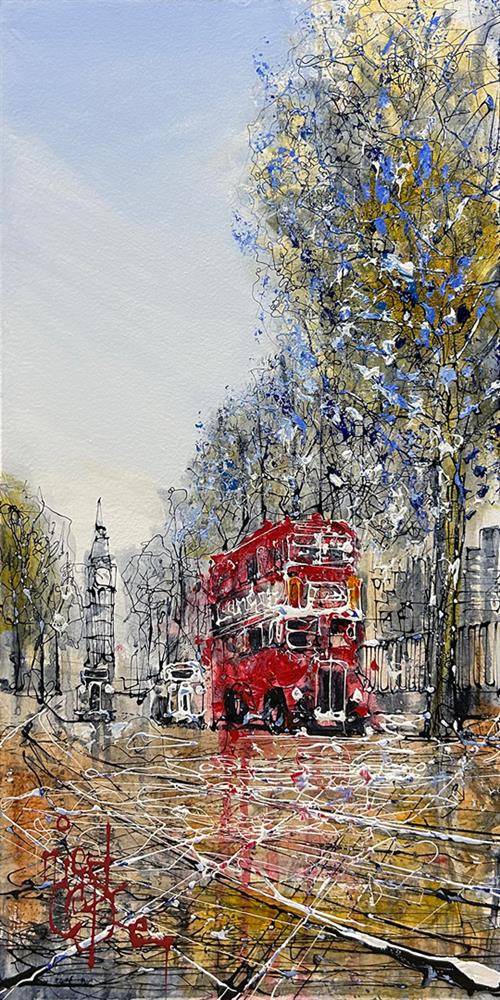 Nigel Cooke - 'Routemaster Home' - Framed Original Artwork