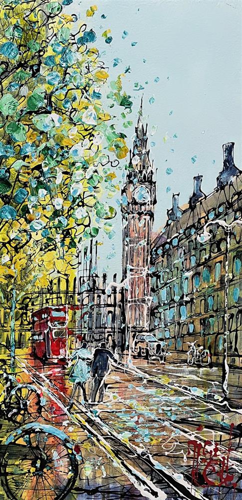Nigel Cooke - 'Routemaster Through London' - Framed Original Artwork