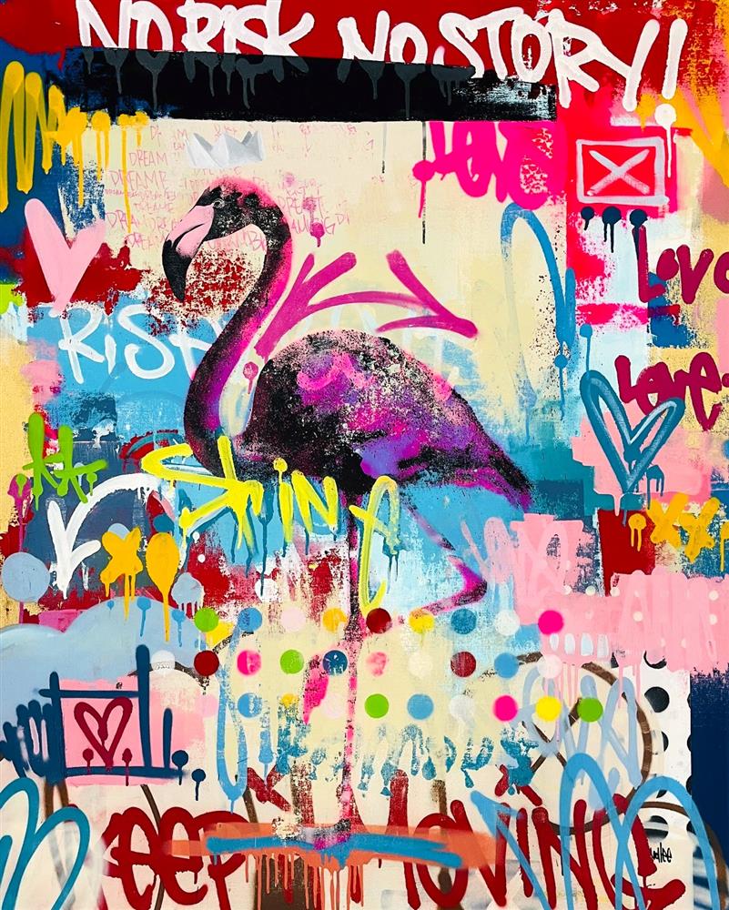 Bollee Patino - 'Royal Vibes' - Framed Original Artwork