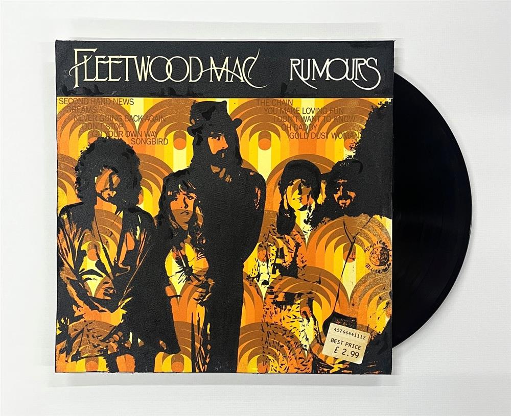 Linda Charles - 'Rumours - Retro Records' - Framed Original Artwork