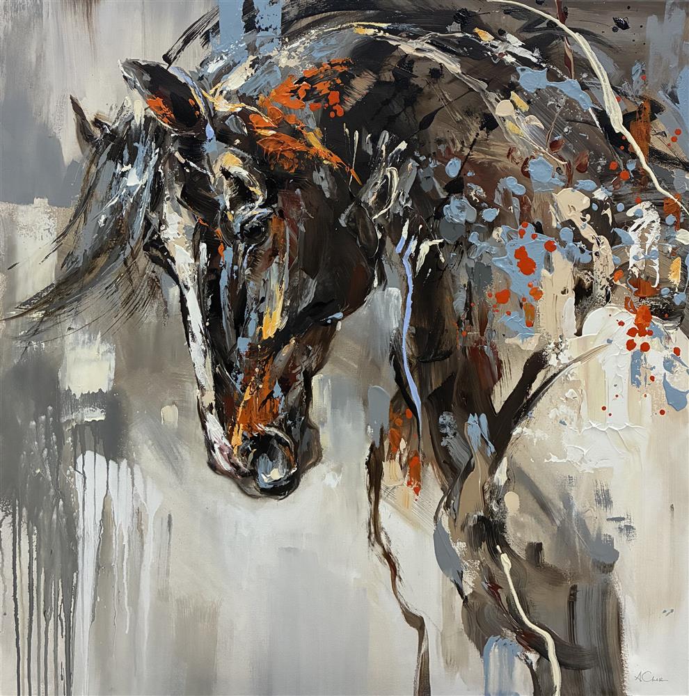 Anna Cher - 'Saffron' - Framed Original Artwork