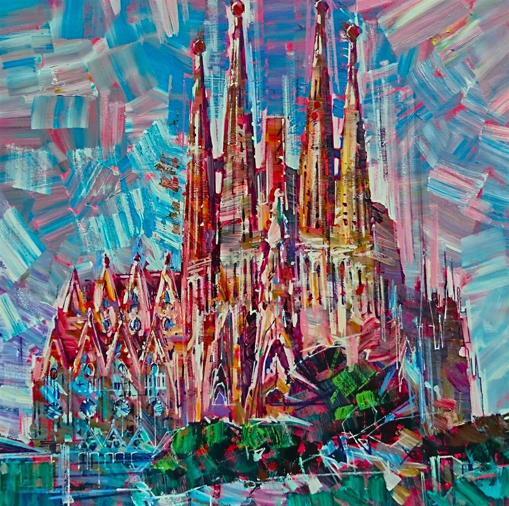 Colin Brown - 'Sagrada Familia' - Framed Original Art
