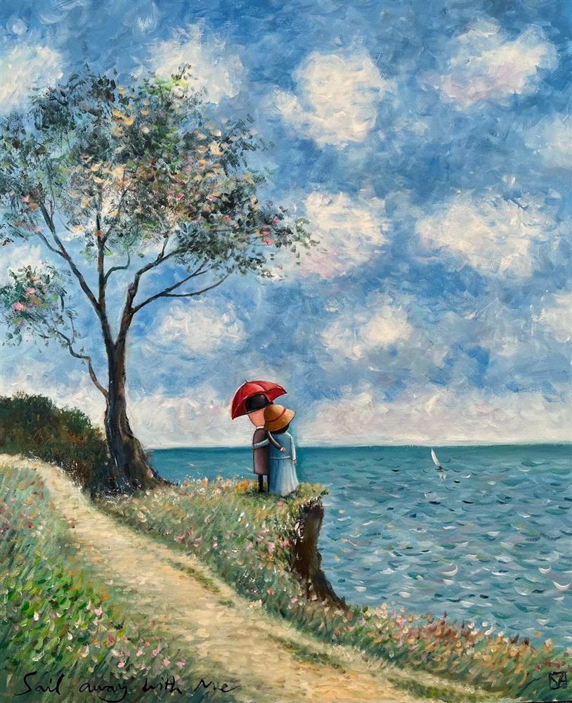 Michael Abrams - 'Sailing Away With Me - Framed Original Art