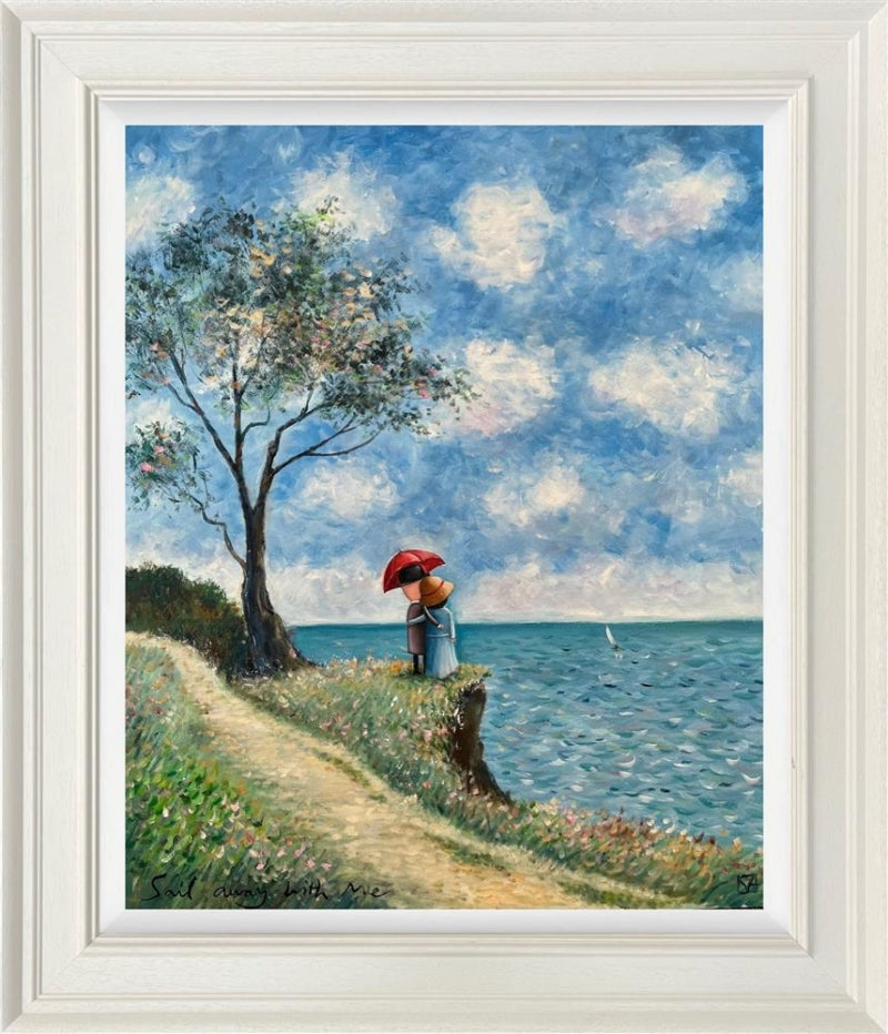 Michael Abrams - 'Sailing Away With Me - Framed Original Art