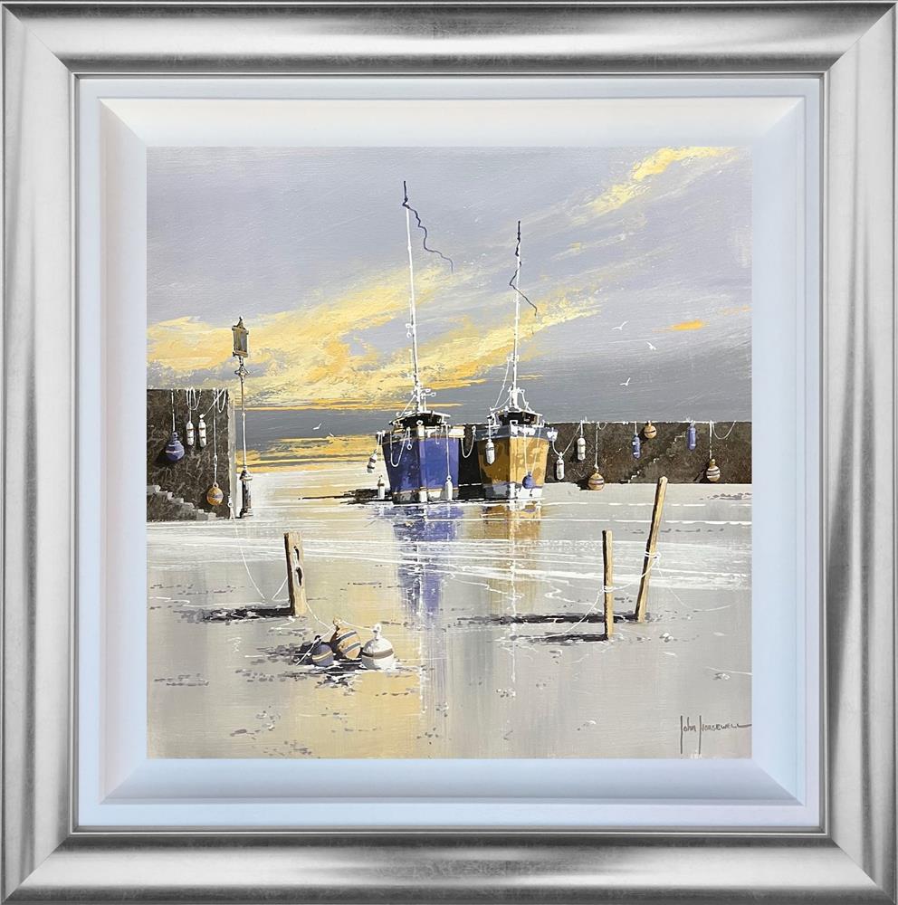 John Horsewell - 'Sailing Through Golden Silence' - Framed Original Artwork