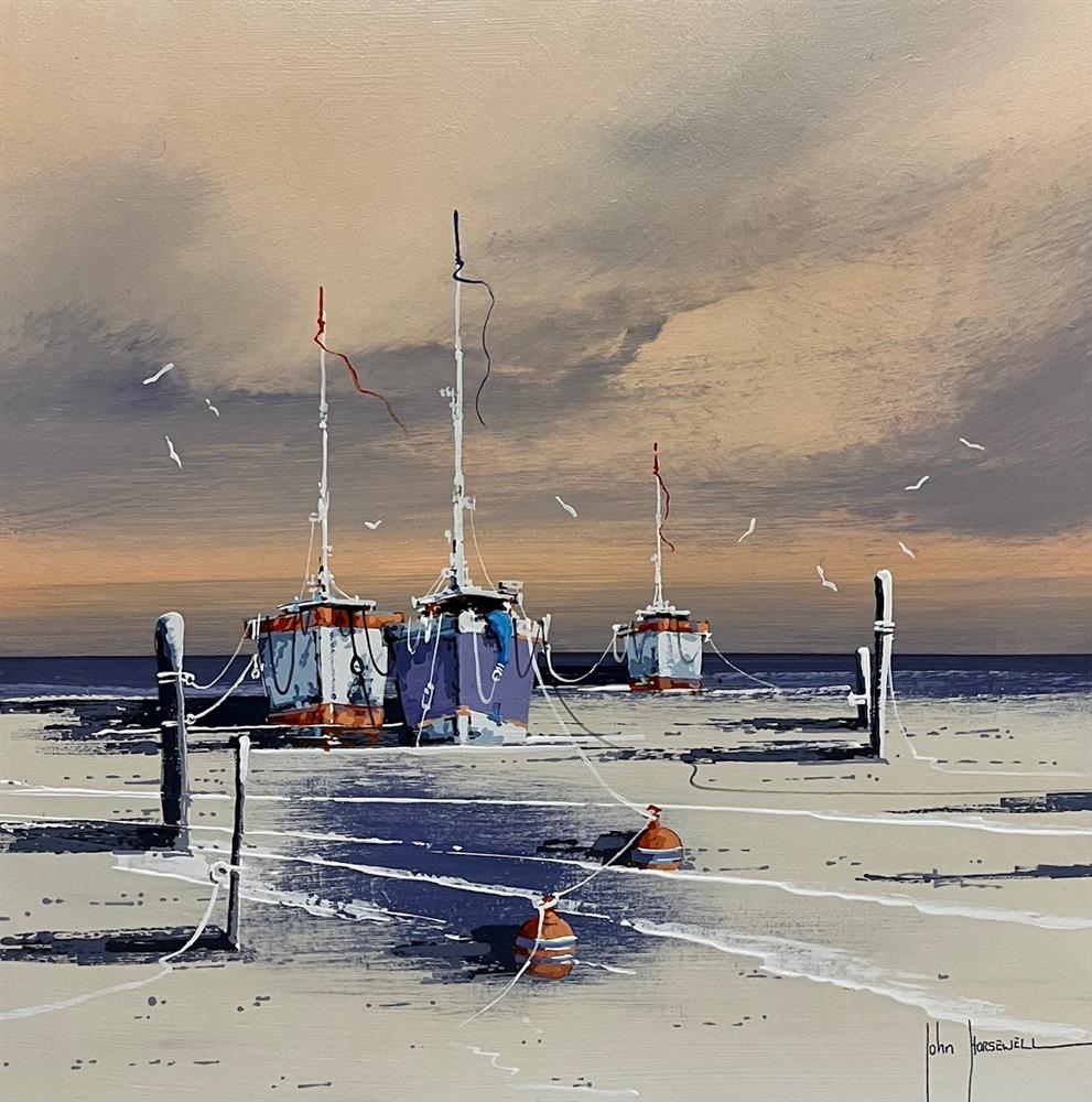 John Horsewell - 'Sails Resting' - Framed Original Artwork