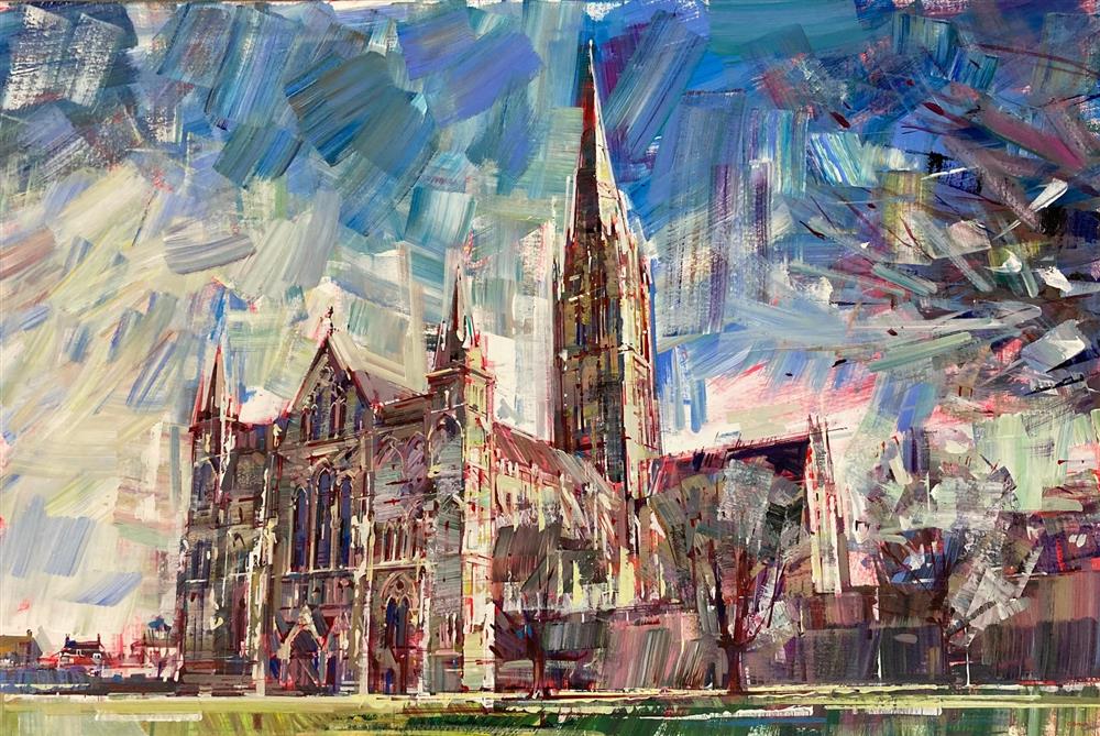 Colin Brown - 'Salisbury Cathedral' - Framed Limited Edition
