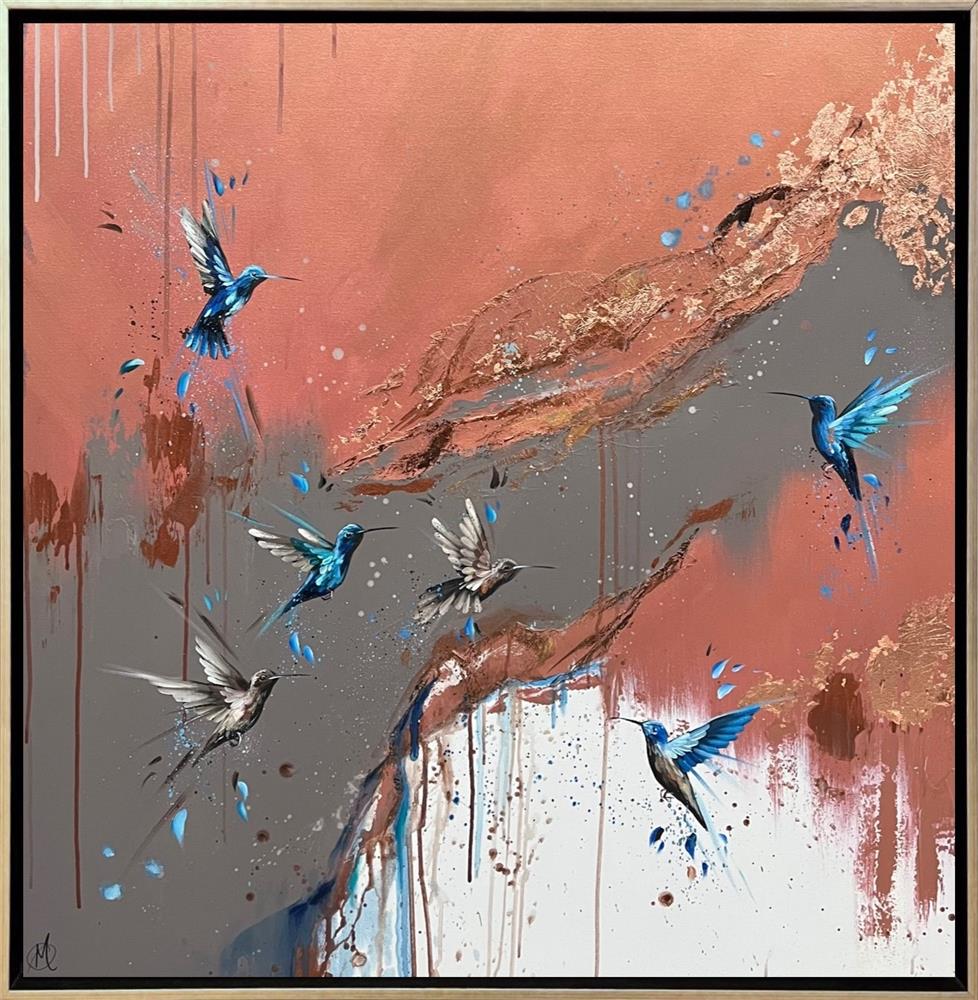 Mellisuga- 'Sapphire Jewels' - Framed Original Artwork